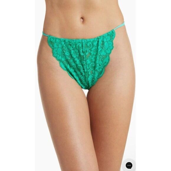 NWT WE ARE HAH Sz S BUST OUT SLIP SET MAXI SLIP & PANTY SET EMERALD - Picture 10 of 12